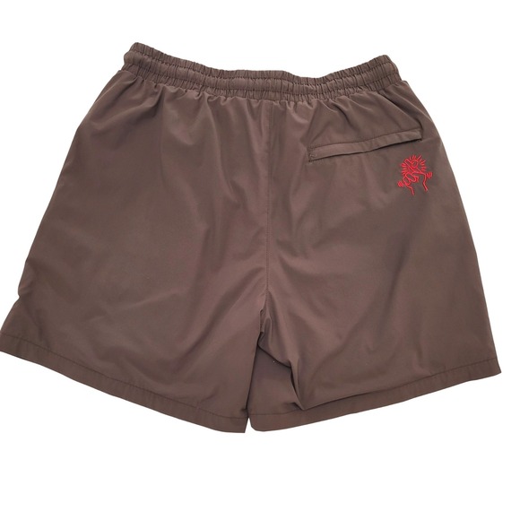 Keith Haring X Shoe Palace Colab Brown Embroidered Swim Trunks Men's Size M - Picture 4 of 10